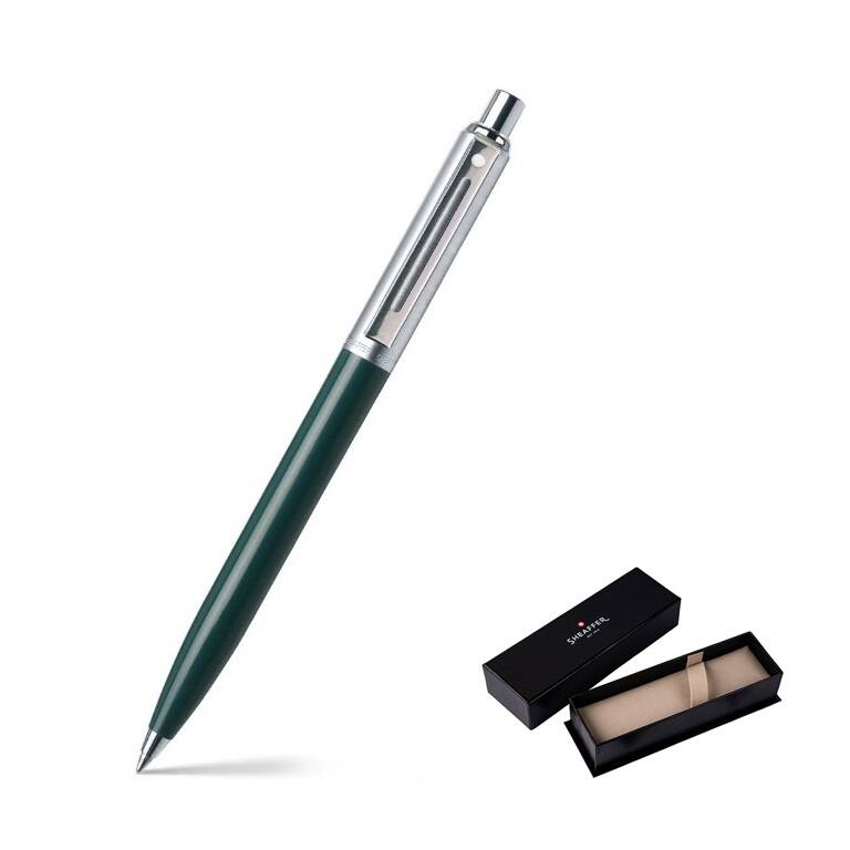 32151 Długopis Sheaffer Sentinel zielony, wykończenia niklowane