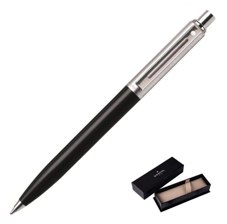 321 Długopis Sheaffer Sentinel czarny, wykończenia niklowane