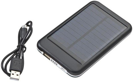 Power bank 4000 mAh - solarny, czarny 2355903