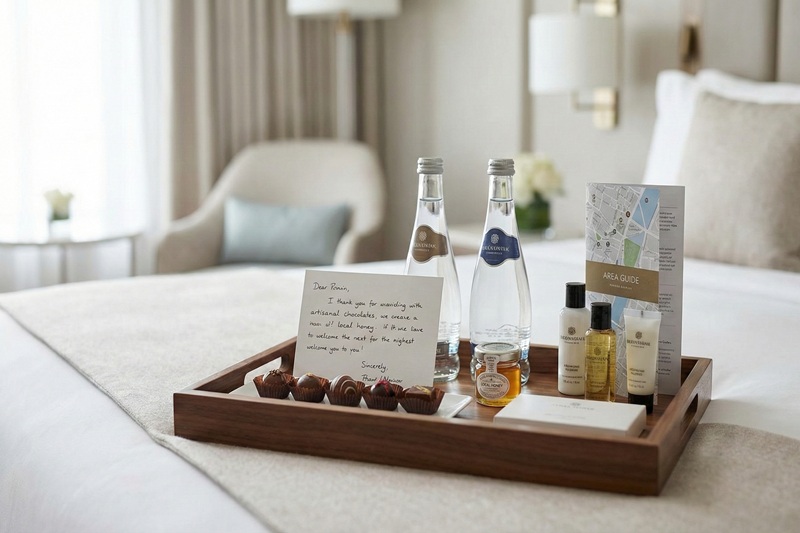 Hotelowe welcome packi – co powinno się znaleźć w zestawie dla gości?