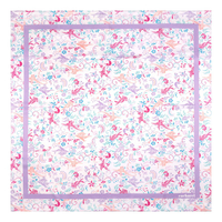 White, Pastel Purple, Medium Pink