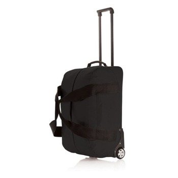 Weekendowa torba sportowa, podróżna na kółkach, czarny P790.001